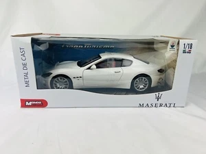 MODELO DIECAST BLANCO RARO MONDO MOTORS 1/18 1:18 Maserati Gran Turismo - Imagen 1 de 10
