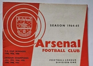 1964-1965 Arsenal Home Programmes - Choose from List, multi buy discount - Picture 1 of 21