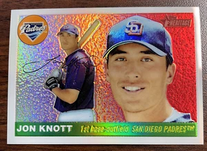 2004 Topps Heritage Chrome Refractor Parallel 470/555 #THC94 JON KNOTT RC - NM - Picture 1 of 3