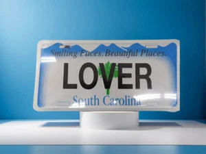 Lover South Carolina License Plate Sign 6 x 12 - Imagen 1 de 1