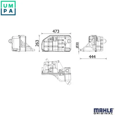 EXPANSION TANK COOLANT CRT 54 000S FOR RENAULT TRUCKS  SETRA  MERCEDES-BENZ - Image 1 of 4
