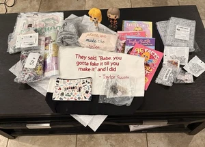 Taylor Swift Fan Bundle Lot! Eras Merch, 50+ Bracelets, Books & Preorder CD - Picture 1 of 14