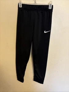 Nike Boy’s L 7 - 8 Years Track Joggers Pants Black Color With White Logo - Picture 1 of 3