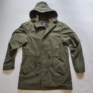 Alpha Industries Jacket Men Large Army Military Green M-59 FISHTAIL Parka Hoodie - Picture 1 of 13