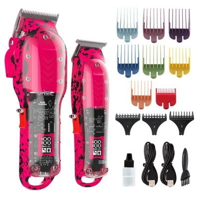 Clippers Set for Men | Ergonomic Design, LED Display, 8 Combs - Image 1 of 4