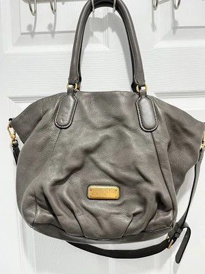 Marc By Marc Jacobs Q Fran Large Grey Pebbled Leather Shoulder Tote Bag - Image 1 of 4