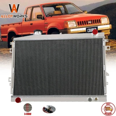 3 ROW RADIATOR FITS FORD COURIER PC 88-96 /MAZDA B SERIES UTE UF 6/85-3/96 2.6L - image 1 of 4