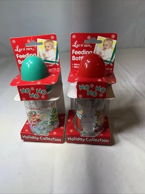 Biberones vintage Luv N Care con temática navideña Foto 1 de 4
