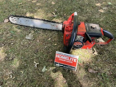 🇺🇸Homelite Super EZ Chainsaw 16" Bar Chain FOR PARTS NOT WORKING PROPERLY🇺🇸 - Image 1 of 4