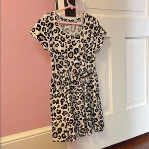 1989 Place Leopard Print Kids Dress Size Medium - Picture 1 of 3