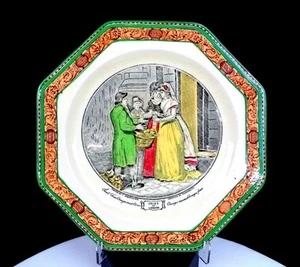 ADAMS PORCELAIN TUNSTALL CRIES OF LONDON 8 1/4" SALAD PLATE ORANGES 1920-1965 - Picture 1 of 8