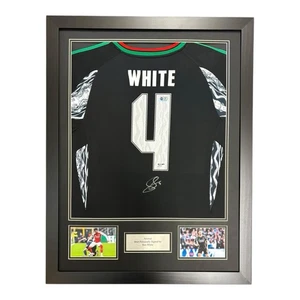 Ben White signed shirt FRAMED EXACT PROOF ACG JERSEY ARSENAL Ødegaard - Picture 1 of 4