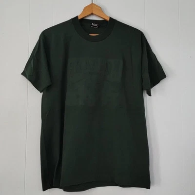 LARGE Vintage T-shirt Branson Missouri Embossed Subtle Drk Moss Green tshirt tee - Image 1 of 4