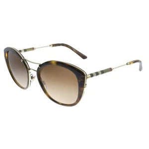 New Burberry BE 4251Q 300213 Dark Havana Plastic Sunglasses Brown Gradient Lens - Picture 1 of 3