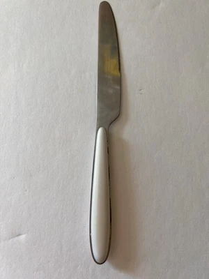 PEARL COLORED INSERT Handle 1 Dinner Knife Stainless Steel Flatware 8.75” - Image 1 of 4