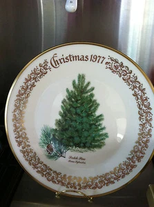 Lenox Annual Limitd edition Christmas  plate scotch pine 1977 22k gld plated rim - Picture 1 of 1