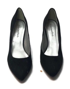Cityclassified Black Faux Suede High Heel Pumps  Size 10  A10 - Picture 1 of 11