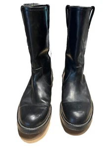 Ralph Lauren Herren Schwarz Stiefel Gr. 11,5 - Bild 1 von 5