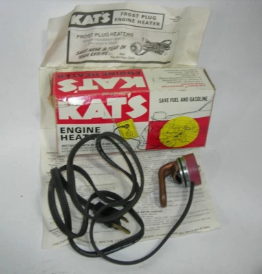 NOS KATS FROST PULG ENGINE BLOCK HEATER 600W 1.5" 37.4MM K7BR WITH INSTRUCTIONS - Image 1 of 4