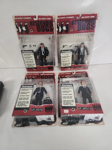 Mezco | Reservoir Dogs | Mr. Orange, Mr. Blonde, Mr. Pink, Mr. White | NIB Cover