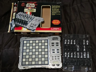 Vtg 1999 Star Wars Episode One 1 Electronic Galactic Chess Game Tested  - Image 1 of 4