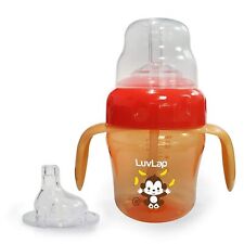 Anti-Spill Banana Time Sippy Cup With Silicone Spout&Straw For 6M+,150ML(Orange)