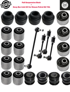 Rebuild kit for Nissan Patrol GU Y61 Suspension Bush + Sway Bar Link Kit HD - Picture 1 of 5