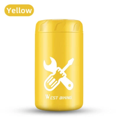 WEST BIKING Portable Bicycle Tool Storage Capsule Box Bottle Holder Storage Bag - Image 1 of 4