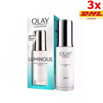 3x 30 ml Olay White Radiance Light Perfectioning Essence piel suave brillante radiante Foto 1 de 4
