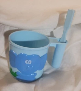 RARO DÉCADA DE 1960 De colección Nuevo Jolly Elephant Niño Pequeño Cepillo de Dientes, Soporte/Vaso  - Imagen 1 de 6