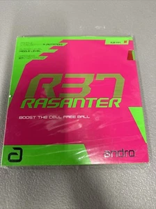 andro Table Tennis Ping Pong Rubber Rasanter R37 112286 RED 1.7mm - NEW - Picture 1 of 2