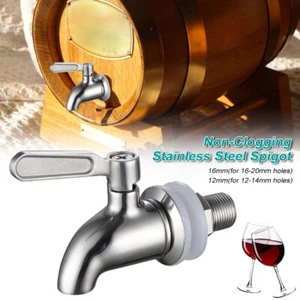 12/16mm Spigot Replacement for Water Dispenser Jar Stainless Steel Drink Faucet - Picture 1 of 18
