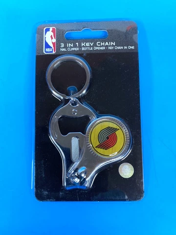 Portland Trail Blazers 3-In-1 Metal Key Chain (Clippers, Opener, Key Chain) Cover