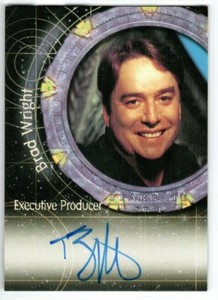 STARGATE SG-1 SEASON 6 2004 A40 Brad Wright as Executive Producer AUTOGRAPH