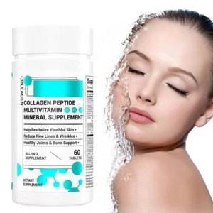 Collagen Peptide Multvitamin Mineral Supplement - Brand New - 60 Tablets New N3 - Picture 1 of 9