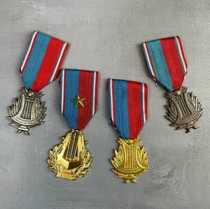 Lot 4 médaille confédération musicale de France dt 3 G. MORET - Imagen 1 de 10