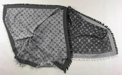 Louis Vuitton Paris wrap scarf shawl stole LV monogram made in Italy 141 cm 55'' - Image 1 of 4
