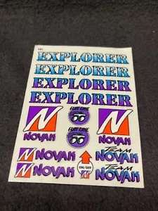 Novak Decal Sticker Sheet ESC Receiver Team Pro Losi Pan Car Rc10L Vintage - Picture 1 of 5
