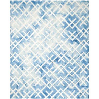 SAFAVIEH Dip Dye DDY677G Handmade Blue / Ivory Rug - Image 1 of 4