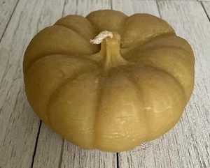 Pure Beeswax (bees wax) - Pumpkin / Fall Candle - Hand-Poured - Picture 1 of 5