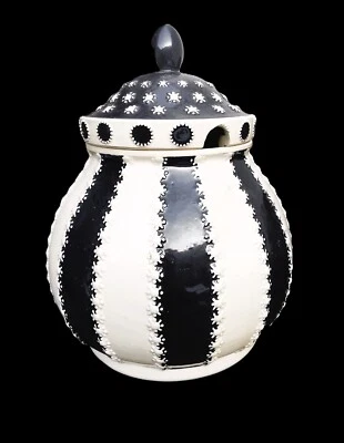 Bowle Keramik Merkelbach 6l alt einladend Reliefdekor Rumtopf Suppenterrine 27cm - Bild 1 von 4