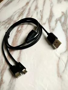 Câble USB multifonctionnel 2 en 1 1 m 3ft pour téléphones type c et Android FLEAVER - Photo 1 sur 3