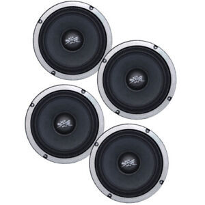 4) SHCA SH-EL88 8" Midrange Loudspeakers 8 ohm (Four Speakers) 1100 Watts 