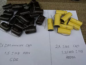2 capacitors 1.2 or 1.5 400v 5%-10% new old stock. you choose. - Picture 1 of 1