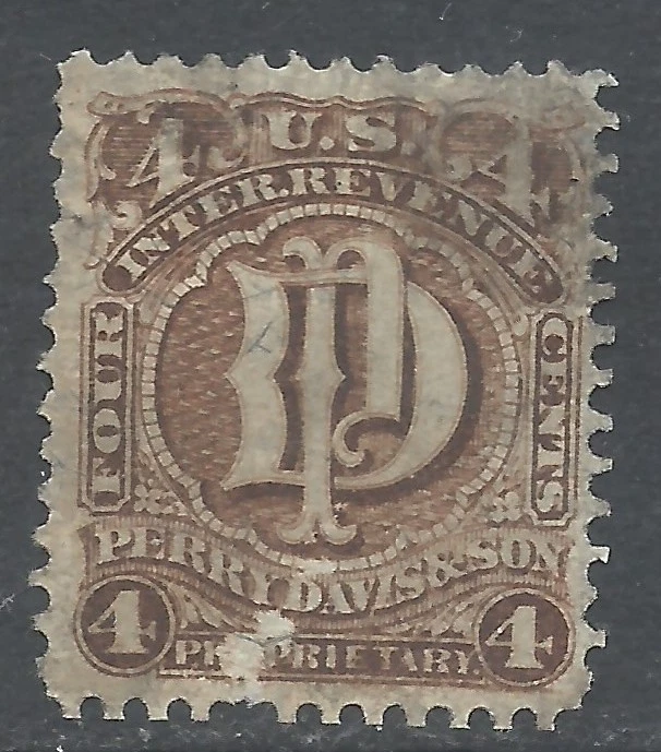 RS81 Perry Davis 4 cents Match & Medicine Private Die Proprietary - Image 1 of 1