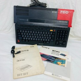 SONY HB-F1XD MSX2 Home Computer Console FDD Manual Retro Untested Junk Japan