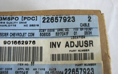 Nuevo cable de puerta de llenado de tanque de combustible GM Pontiac 92-98 22657923 Foto 1 de 4