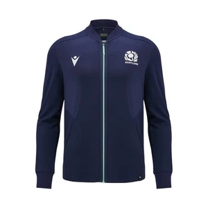 RUGBY SCOTLAND – SWEATSHIRT ANTHEM WITH ZIP - MACRON - Season 2024/25 - Picture 1 of 5