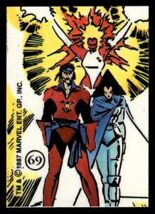 1987 Comic Images X-Men Stickers #69 Allies-Corsair / Empress Lilandra / Binary - Picture 1 of 2