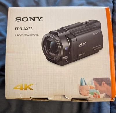 Sony FDRAX33 4K HD Video Recording Handycam Camcorder - Image 1 of 4